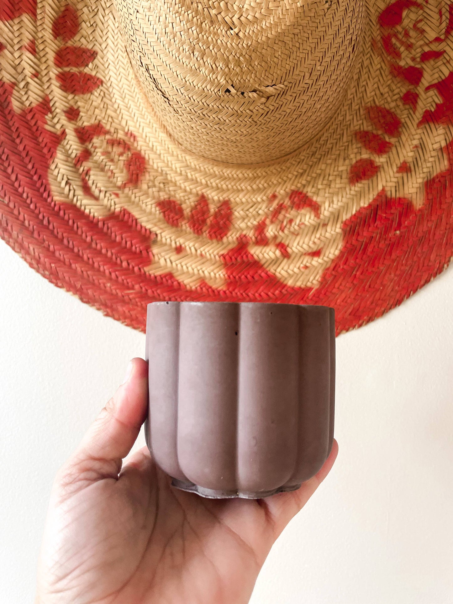 Scalloped Cement Planter