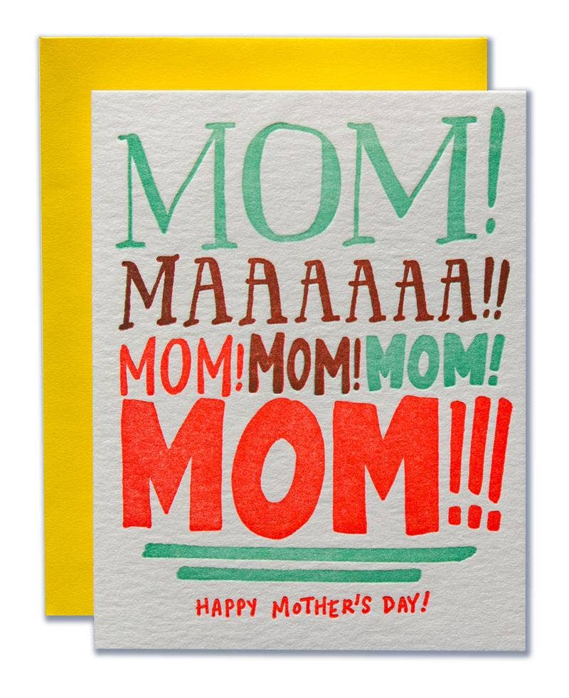 Mom Yelling Mothers Day Card