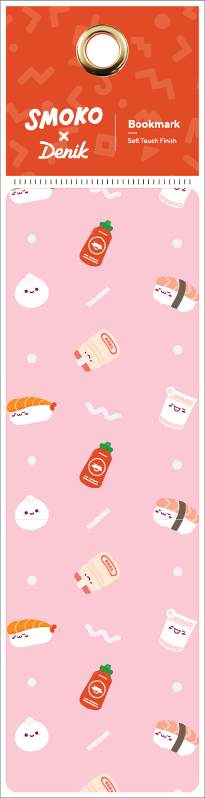 Kawaii Food Pattern - Bookmark