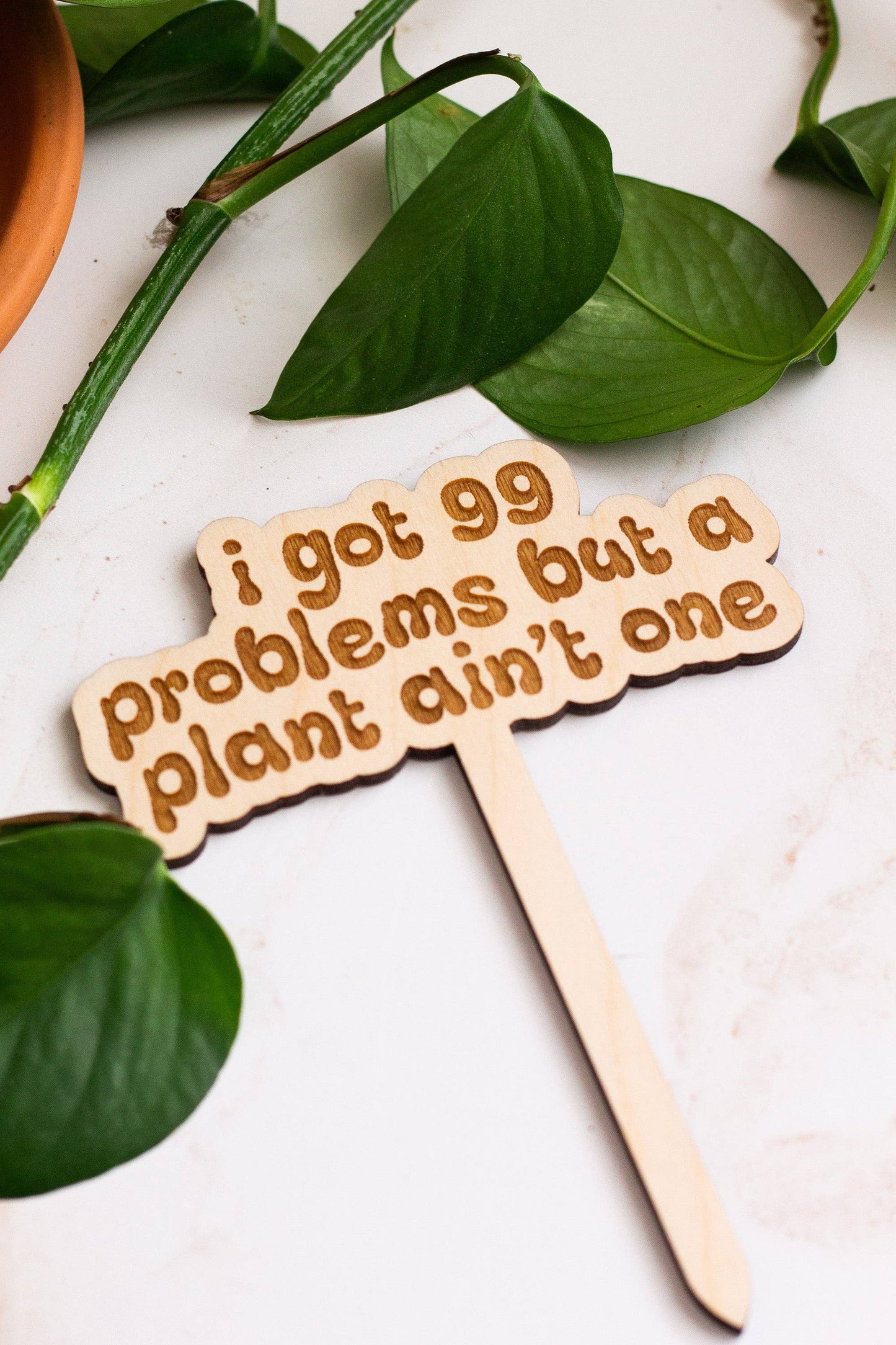 Retro Funny Wooden Plant Markers