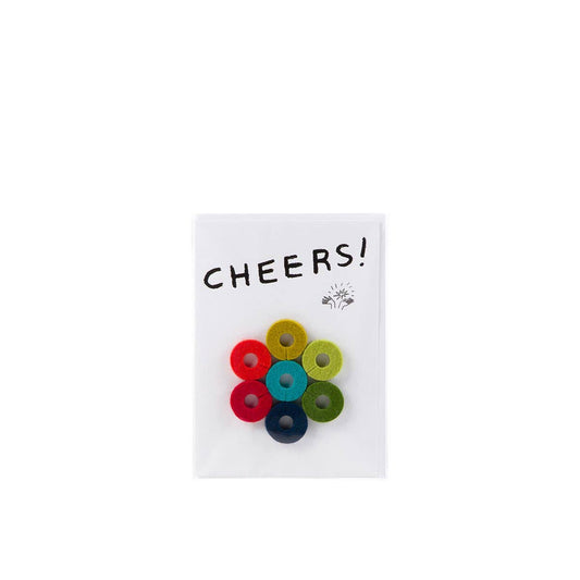 Wine-Ote's Merino Wool Felt Wine Marker Note Card