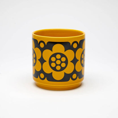 Magpie Hornsea Plant Pot | Geo Flower Yellow