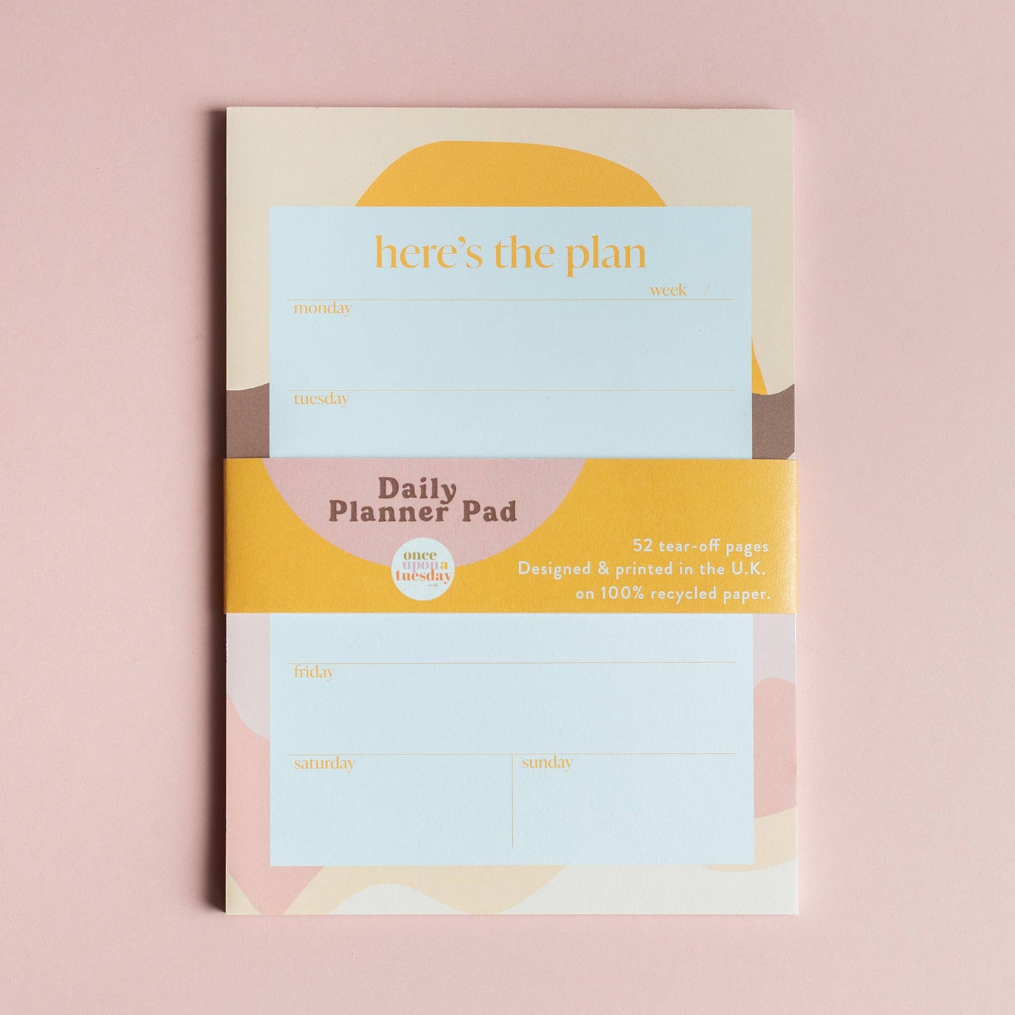 Weekly Planner Pad | Sunrise | Recycled Paper