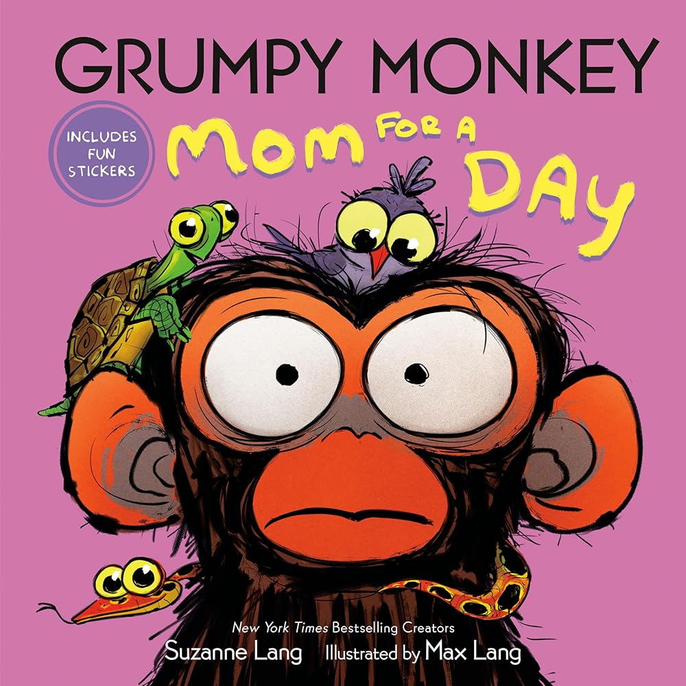 Grumpy Monkey Mom for a Day: Includes Fun Stickers cover image