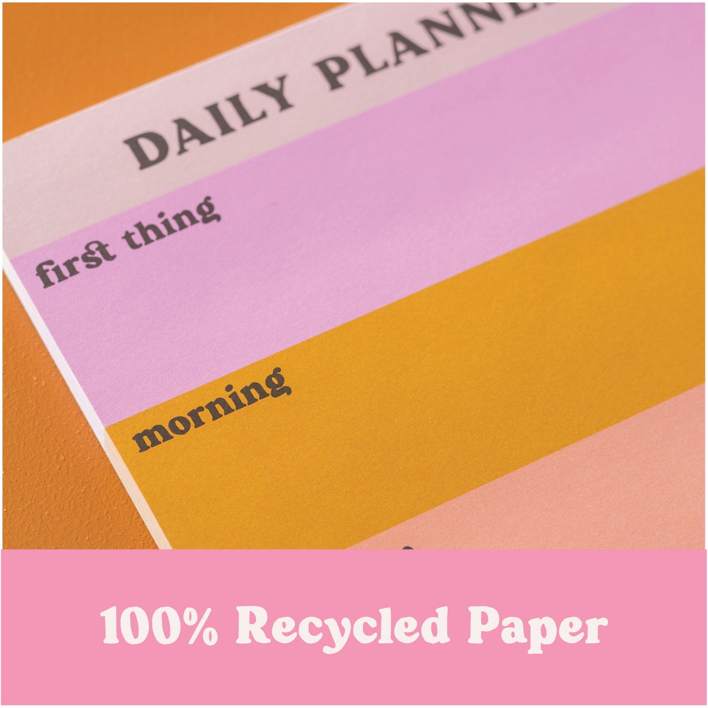 Daily Planner Pad | Pastel Colour Block Notepad