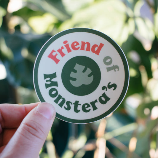 Friend of Monstera's Sticker