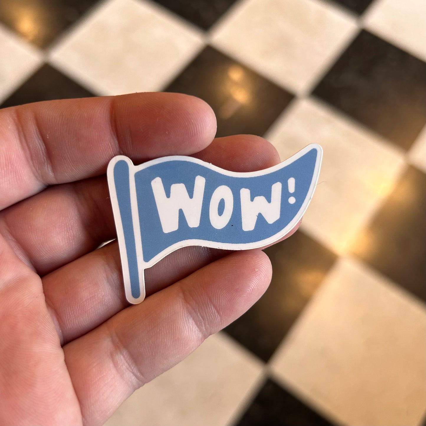 WOW! Pennant Sticker