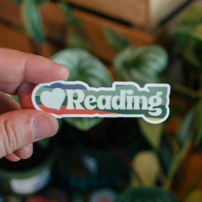 We Heart Reading Sticker