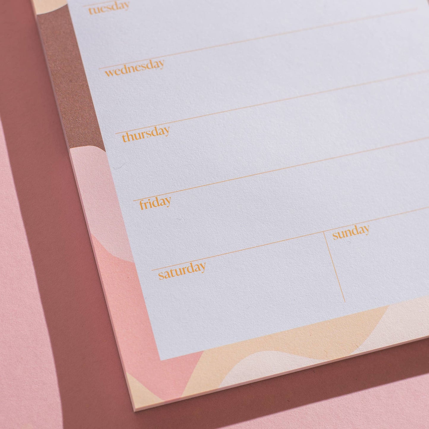 Weekly Planner Pad | Sunrise | Recycled Paper