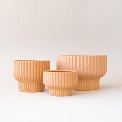 Presley Pedestal Pot | Latte (LIMITED EDITION FALL COLOR)