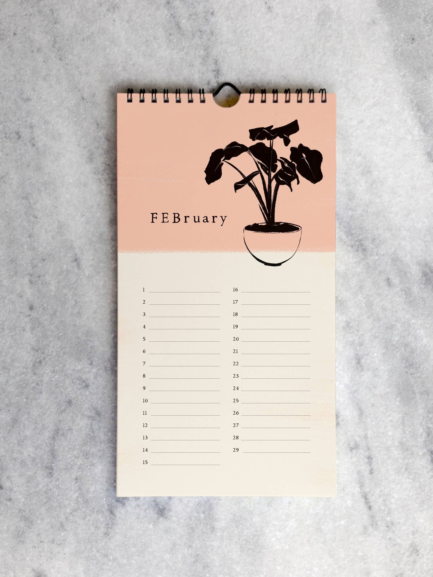 House Plants Celebration Perpetual Calendar