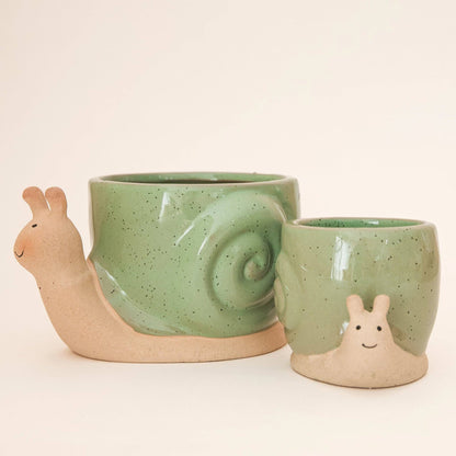 Snail Planter | Lagoon