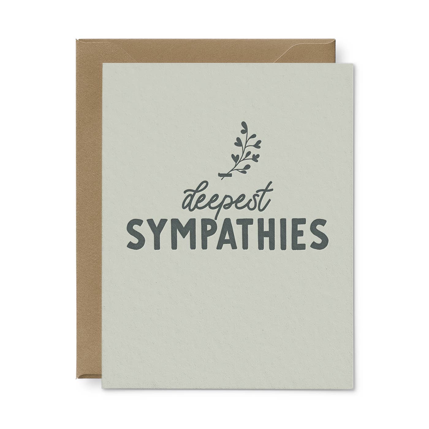 Deepest Sympathies Sprig Sympathy Greeting Card