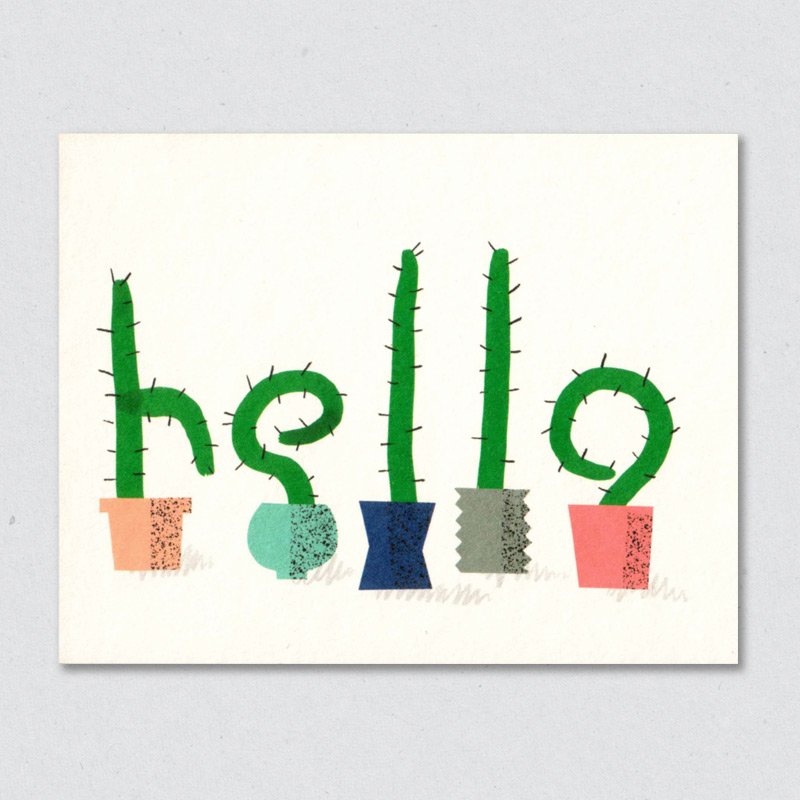 Cacti Hello Card