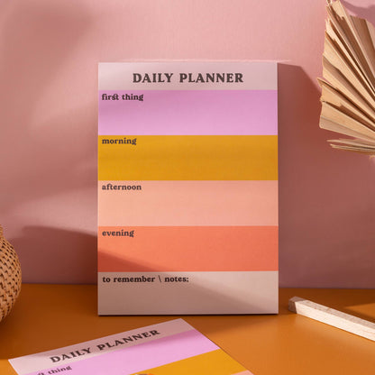 Daily Planner Pad | Pastel Colour Block Notepad