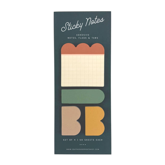 Grid Sticky Note Set - Page Flags and Tabs