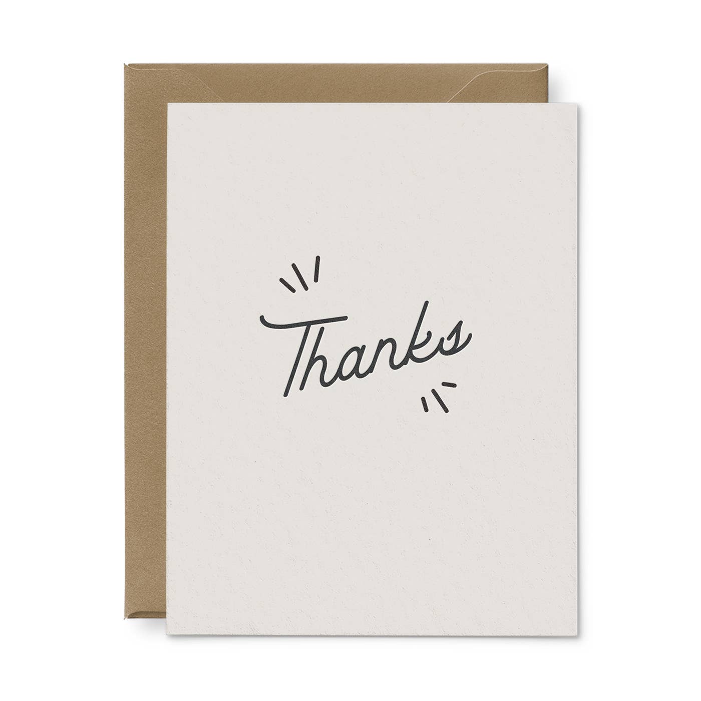 Thanks With Lines Greeting Card